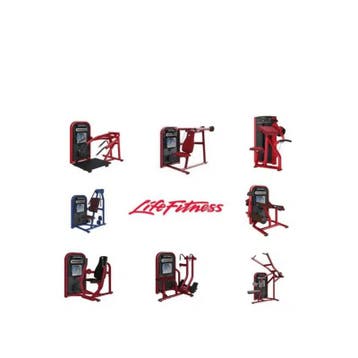 Life Fitness - Circuit Kracht Set - Rood - 8 Apparaten, Ophalen of Verzenden, Nieuw