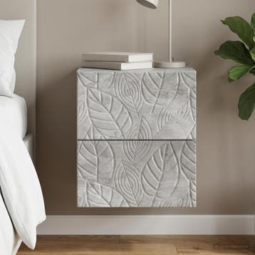 vidaXL Muurbevestigde Nachttafel Betongrijs 34,5 x 33 x 40, Verzenden, Nieuw