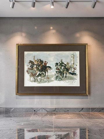 Lucien Fontanarosa (1912-1975) - Pèlerinage à, Antiek en Kunst