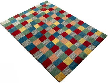 Handgeknoopt designer tapijt Gabbeh - Vloerkleed - 153 cm -