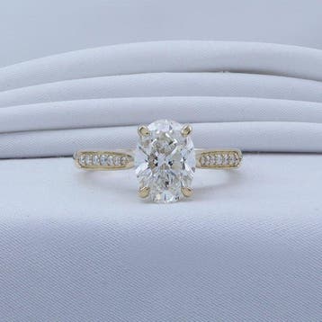 Zonder minimumprijs - Ring - 14 karaat Geel goud - 2.06ct.