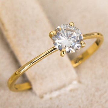 Zonder minimumprijs - Ring - 14 karaat Geel goud - 0.53ct., Nieuw