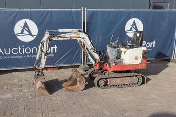 Veiling: Minigraver Takeuchi TB108 Diesel 7.1kW 2000, Ophalen