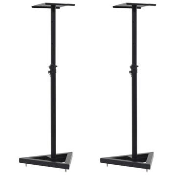 vidaXL Monitorspeakerstandaards 2 st staal zwart, Verzenden