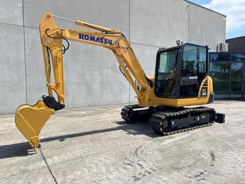 Veiling: Midigraafmachine Komatsu PC56-7 Diesel 2016, Ophalen