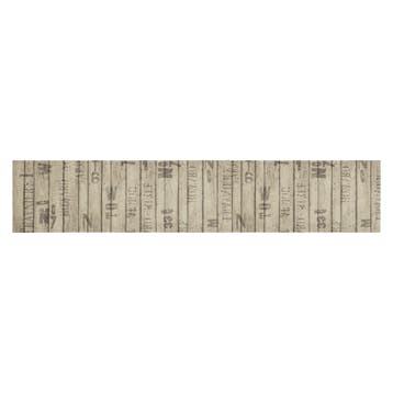 vidaXL Keukenmat wasbaar hekprint 60x300 cm fluweel, Verzenden, Nieuw