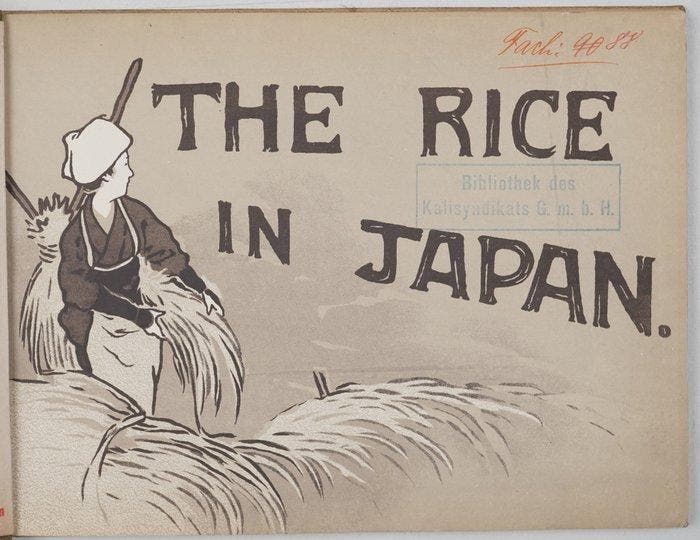 Tamamura Kozabur - The Rice in Japan - 1907, Antiek en Kunst, Antiek | Boeken en Manuscripten