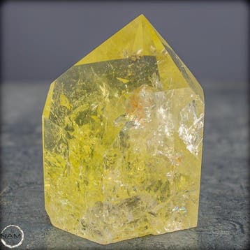 Prachtige citrien-obelisk – gouden helderheid met fonkelende, Verzamelen, Mineralen en Fossielen
