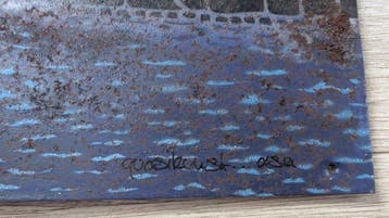 Quasikunst (XX-XXI) - Sans titre (Plaque de métal)