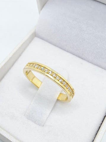 Zonder minimumprijs - Ring Zilver - 0.28ct. tw. Diamant, Nieuw