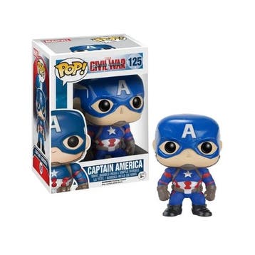 Funko Pop!  Captain America Civil War - Captain America #125, Verzenden