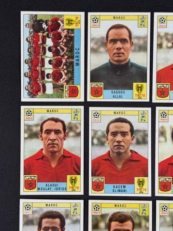 1970 Panini Mexico 70 World Cup, - Maroc complete team - 12, Nieuw