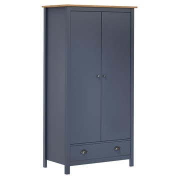 vidaXL Kledingkast Hill 2 deuren 89x50x170 cm massief, Huis en Inrichting, Kasten | Kleerkasten, Verzenden, Nieuw