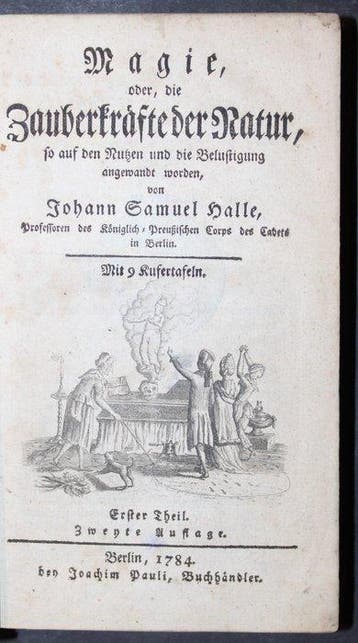 Johann Samuel Halle - Magie, oder, die Zauberkräfte der