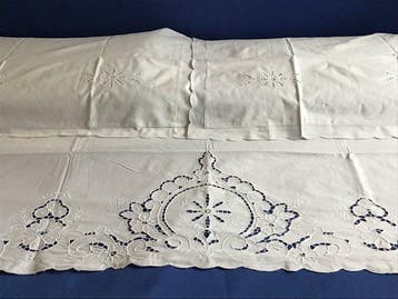 Laken - 254 cm - 220 cm - Laken met intaglio