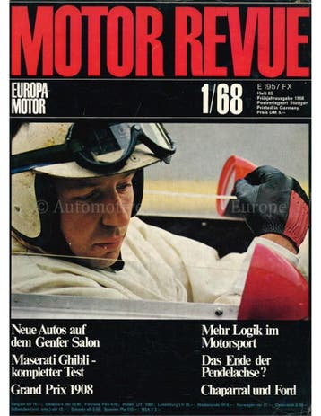 1968 MOTOR REVUE MAGAZINE 65 DUITS, Nieuw