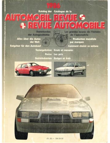 1986 AUTOMOBIL REVUE JAARBOEK DUITS FRANS, Ophalen of Verzenden