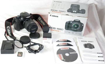 Canon EOS 1100D incl. EF-S 18-55mm 1:3.5-5.6 IS II en, Audio, Tv en Foto, Nieuw