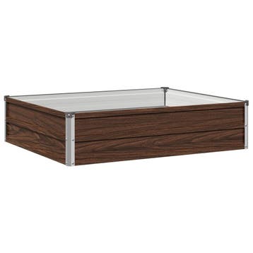 vidaXL Verhoogde Tuinbak Zwart 100 x 80 x 24 cm koudgewalst, Verzenden