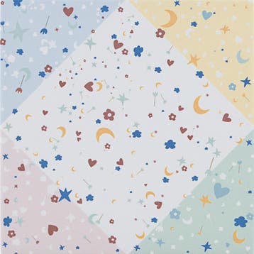 22,3X22,3 AGATHA CONFETTI 21 MULTI Mat, Ophalen of Verzenden