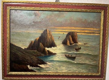École italienne (XIX) - Marina di Capri