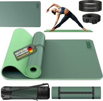 Yogamat - Fitness mat - Sportmat - Yoga mat extra dik - 183x, Sport en Fitness, Verzenden, Nieuw