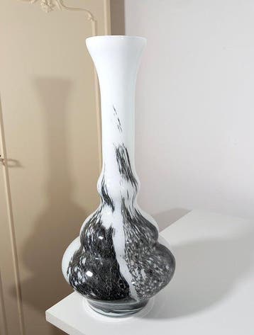 Vaas - Glas - Italiaanse kunst 70 - 46 cm