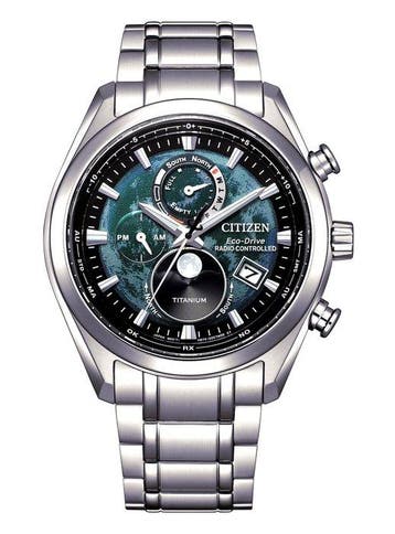 Citizen - Moonphase Tsuki Yomi - Radiocontrollato Titanio -