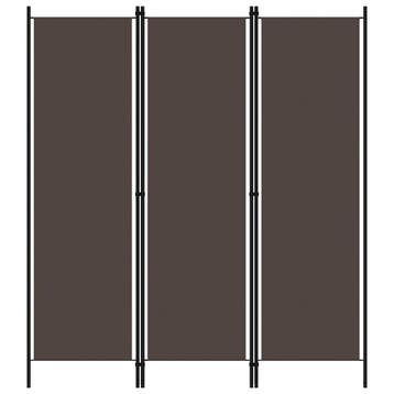 vidaXL Kamerscherm met 3 panelen 150x180 cm bruin, Verzenden