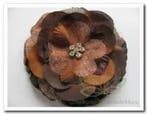 Corsage bloem peony met clip bruin voor bruiloft en, Hobby & Loisirs créatifs