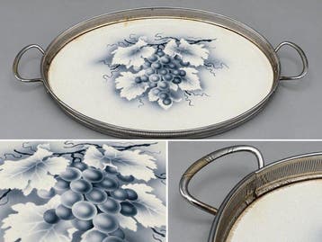 Theodor Paetsch – art-decodienblad met blauwgrijs