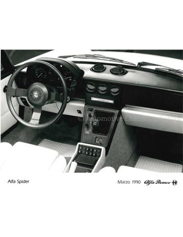 1990 ALFA ROMEO SPIDER PERSFOTO, Boeken, Nieuw