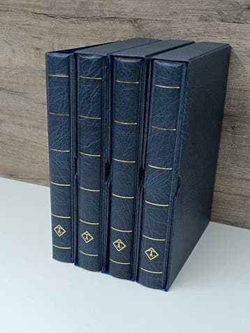 Accessoires - 4 albums Leuchtturm pour enveloppes du premier, Gestempeld