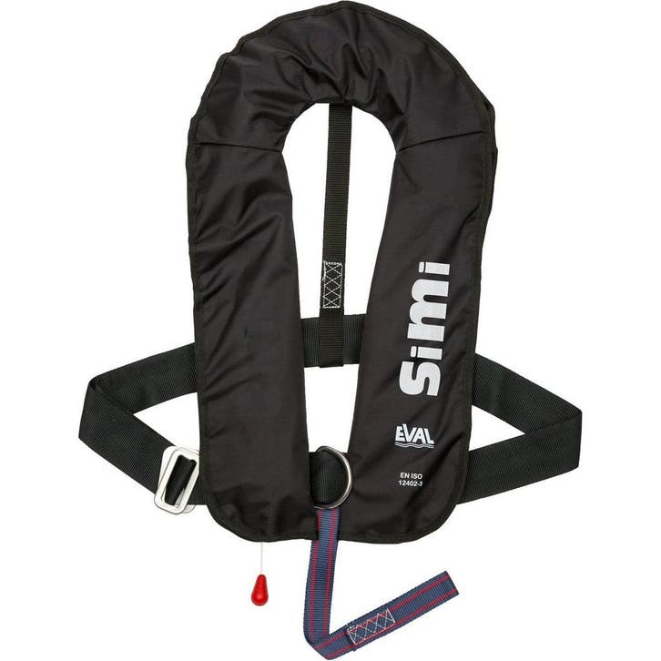 Eval Simi Opblaasbaar Reddingsvest 160N met D-Ring Zwart, Watersport en Boten, Watersportkleding, Nieuw, Ophalen of Verzenden