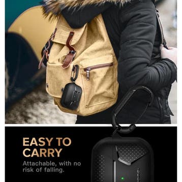 Shockproof Hoesje voor AirPods Pro met Karabijnhaak - AirPod, Verzenden, Nieuw