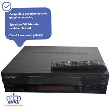 Blaupunkt RTV240EC | Videorecorder | VHS Speler | Videospele, Audio, Tv en Foto, Videospelers, Verzenden, Gebruikt, VHS-speler of -recorder