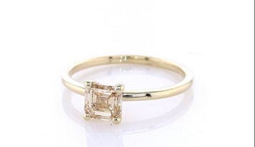 Zonder minimumprijs - Ring - 14 karaat Geel goud - 0.90ct., Nieuw