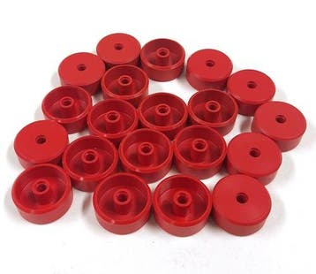 Vintage Fischertechnik wiel 23, rood, 20 stuks, Verzenden, Nieuw