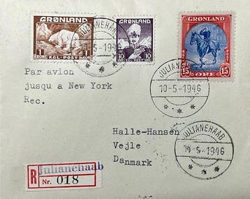 Groenland 1938/1945 - Aangetekende post - Zeldzame en