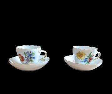Meissen - Tasse et soucoupe - Porcelaine - Qualité de