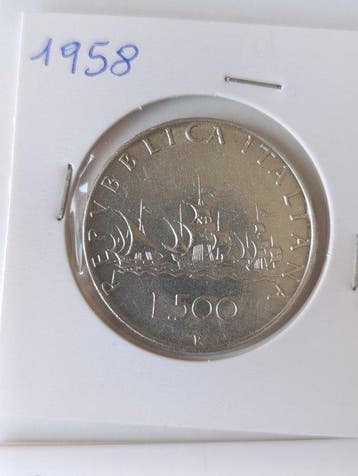Italië, Republiek 500 Caravelle Argento, serie completa dal