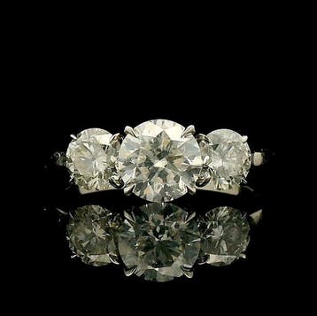 Ring - 18 karaat Witgoud - 2.20ct. tw. Diamant (Natuurlijk)