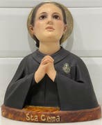 Olot - sculptuur, Santa Gema de Galgani - 33 cm - Messing,