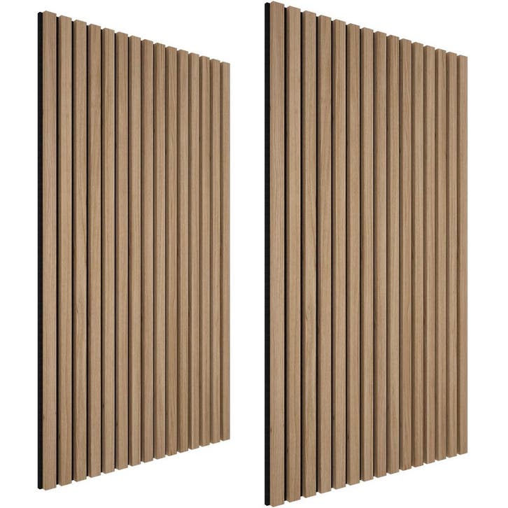 tectake Akoestische panelen Sonic Wall II houtlook - eiken,, Maison & Meubles, Bureaux, Envoi