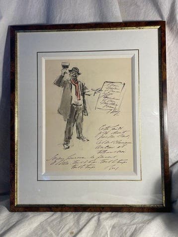 Théodore Van Elsen (1896-1961) - Lettre Caricaturale