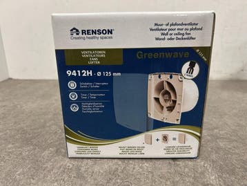 Veiling - Renson ventilator met vochtsensor ø125mm Greenwav, Elektronische apparatuur, Nieuw