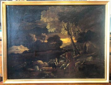 Gaspard Dughet (1615-1675), Kring van - Pastori con armenti