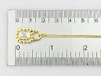 Ketting met hanger - 14 karaat Geel goud - 2.07ct. tw.