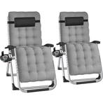 tectake Ligbed Cloud inklapbaar, traploos verstelbaar - lich, Verzenden, Nieuw