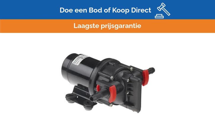 Bieden: Johnson WPS 2.9 11L/min 12V pressure water pump wit, Watersport en Boten, Bootonderdelen, Ophalen of Verzenden